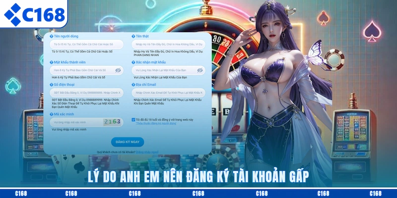 Lý do anh em nên đăng ký tài khoản gấp